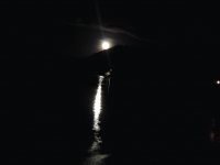 Luna llena en la laguna de Canaima