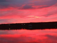 Colourful sunset over the Miramichi