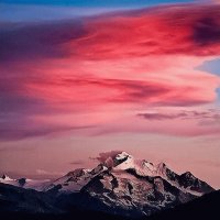 ATARDECER EN LA MONTAÑA