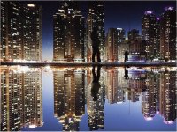reflected