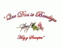 Dios te bendiga Hoy y Siempres