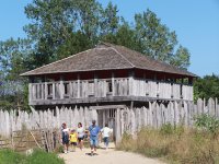 fort building at Plymouth Rock