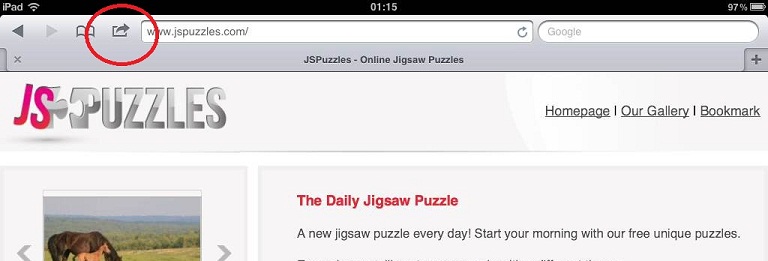 How To Bookmark Jspuzzles On Ipad