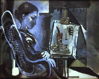 Pablo Picasso. Jacqueline w Studio. 1957.