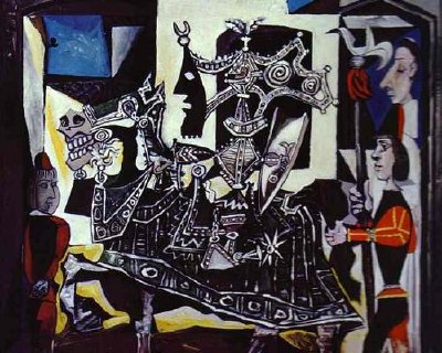 Pablo Picasso. Chevalier, page et moine. 1951.