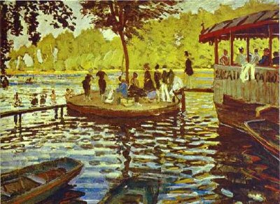 Claude Monet. Le Grenoillere. 1869. jigsaw puzzle