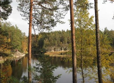 フィンランド、ムスタランピ湖
