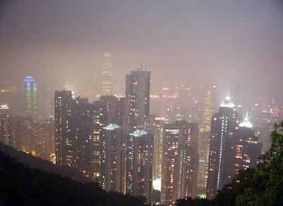 Hong Kong di notte