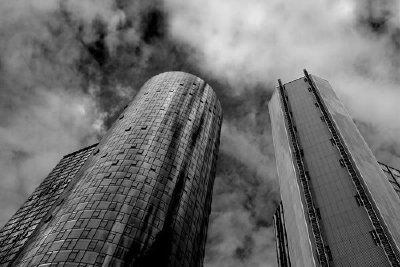超高層ビル、フランクフルト、ドイツ