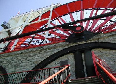 La roue à eau Lady Isabella, Laxey, l'île de Man