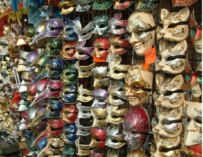 Maschere di Carnevale, Venezia, Italia