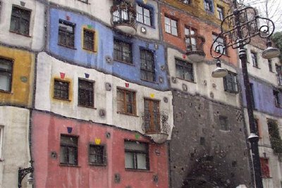 Hundertwaser house in Vienna