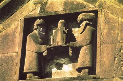 Reliefschnitzerei, Kloster von Haghbat