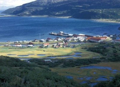 Chignik village in summer