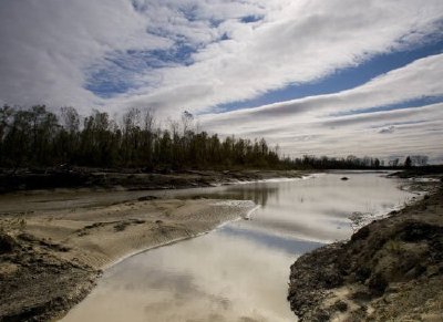 Journée nuageuse au Big Muddy National Wildlife Refuge