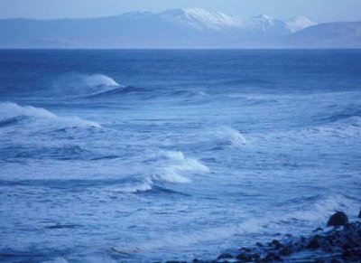 Paisagem do oceano de Izembek