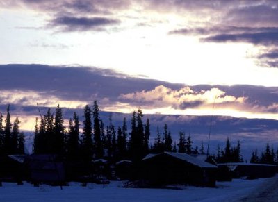 Coucher du soleil d'Allakaket