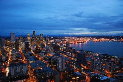 Seattle bei Dämmerung