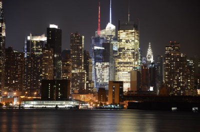 New York at night, USA