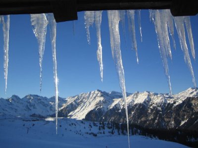 Icy mountains