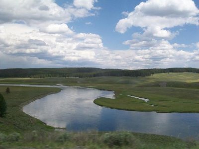 Fluss, Yellowstone, USA