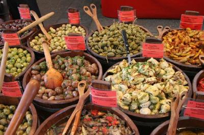 Olvies auf dem Markt