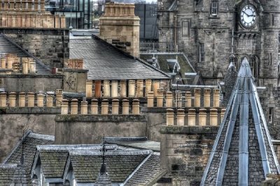 Chimneys, Edinburgh, Scotland jigsaw puzzle