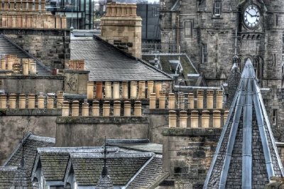 Chimeneas, Edimburgo, Escocia