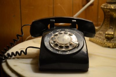 Quadrante del telefono antico