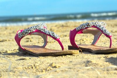 Sandalen im Sand