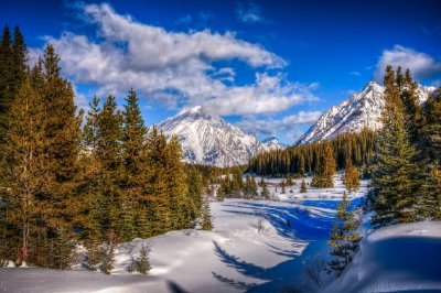 Invierno en las montañas