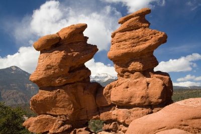 Formación rocosa de los gemelos siameses