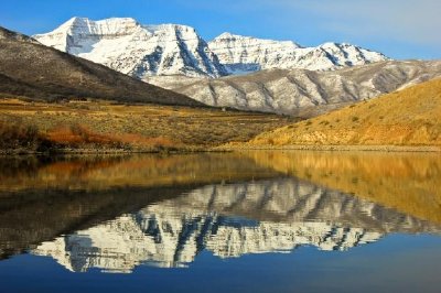 雄偉的蒂姆帕諾戈斯山，美國猶他州
