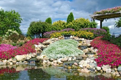 Rock Garden with Waterfalls 