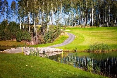 Golfplatz im Herbst