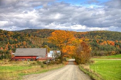 Outono em Vermont, EUA