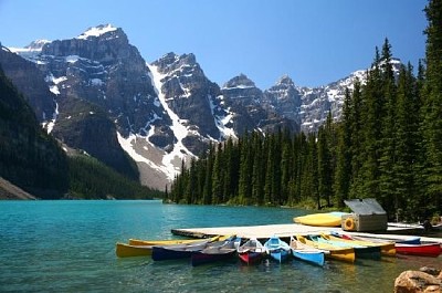 カナダ、モレーン湖