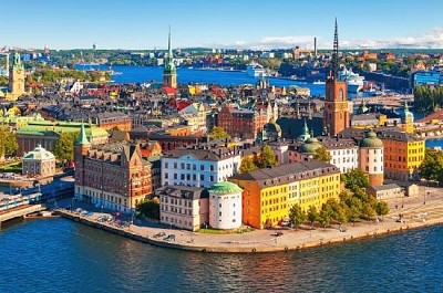 Aerial Panorama of Stockholm, Sweden