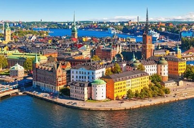 Panorama aérien de Stockholm, Suède