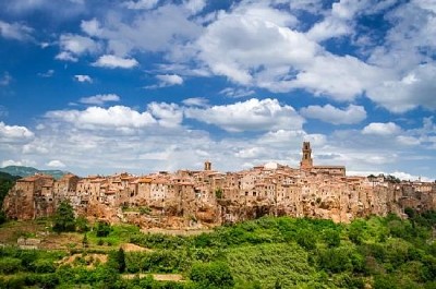 Ansicht von Pitigliano, Italien