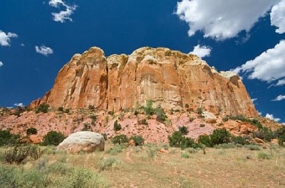 Sandstein-Mesa-Geister-Ranch, Aibquiu, New Mexico, USA