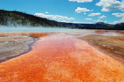 Grande Primavera Prismática no Parque Nacional de Yellowstone