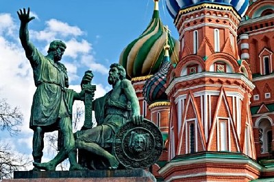 Estátua de Kuzma Minin e Dmitry Pozharsky, Moscou, Rússia