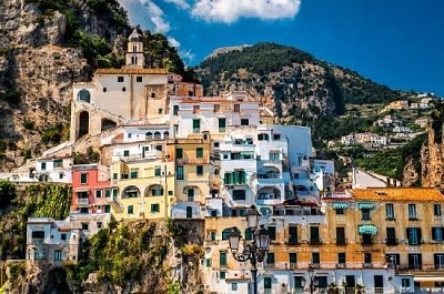 Blick auf Amalfi. Italien