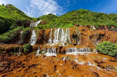 Jinguashi Golden Waterfall,Taiwan