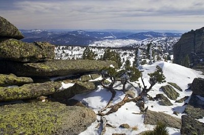 Sheregesh, montañas de Siberia, Rusia