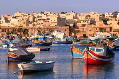 פאזל של כפר הדייגים Marsaxlokk, מלטה