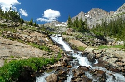 Vattenfall i Colorado Rocky Mountains