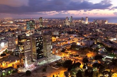 Stadtbild von Tel Aviv, Israel