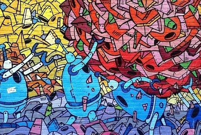 Graffiti mural